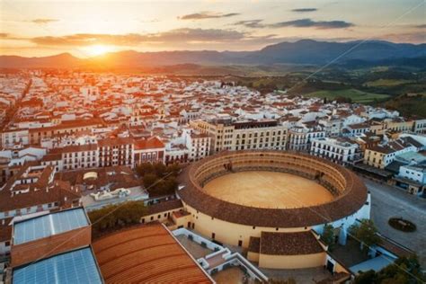 Plaza De Toros De Ronda Aerial View Songquan Photography