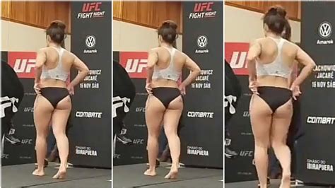 UFC Sao Paulo Tracy Cortez Hot Thong Weigh In YouTube