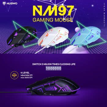 เมาส์เกมมิ่ง รุ่น NM97 – NUBWO