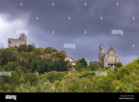 Chateau De Najac Aveyron Southern France Stock Photo Alamy