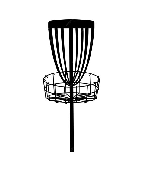 Premium Vector Disc Golf Basket Vector Silhouettee Design