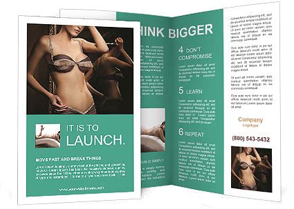 Sensual Lingerie For Women Flaunt Your Sexiness Brochure Template