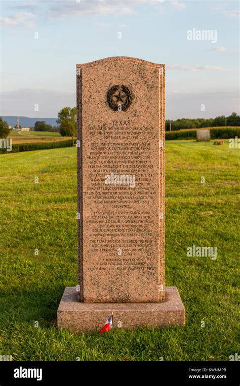 The Texas State Monument On Cornfield Ave Antietam National