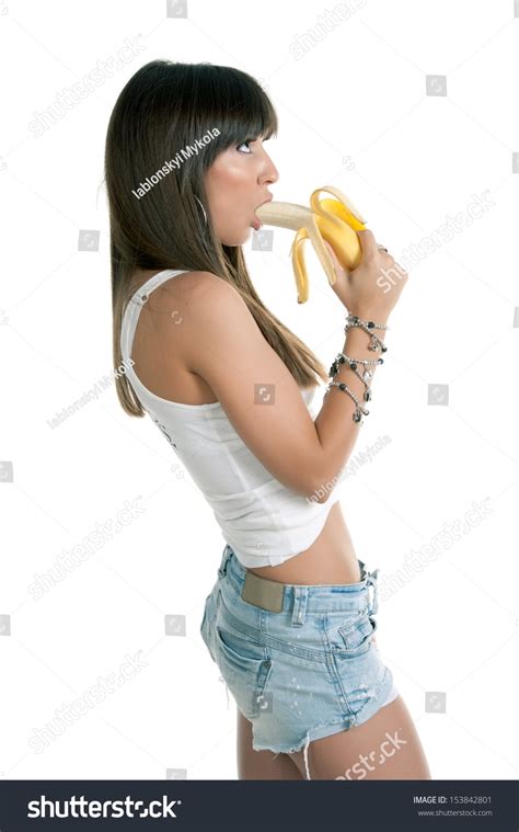 Beautiful Sexy Brunette Girl Posing On Stock Photo 153842801 Shutterstock