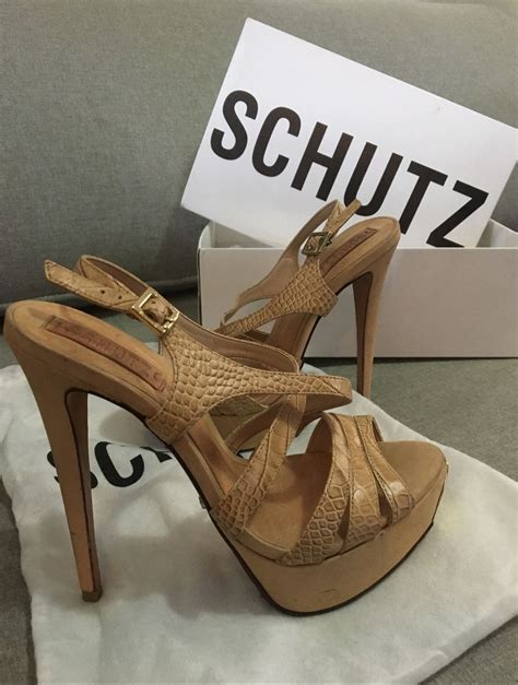 Sandalia Meia Pata Nude Schutz Sandália Feminina Schutz Usado 48999511 enjoei