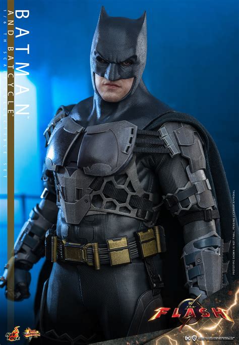 The Flash Movie Ben Affleck Batman And Batcycle Get Hot Toys