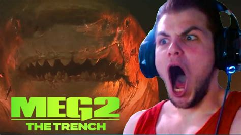 Meg The Trench Official Trailer Reaction Youtube