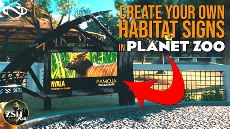 Create Custom Habitat Signs For Your Zoo Animals Planet Zoo Youtube