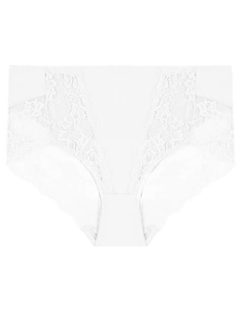 Damskie figi maxi bikini z koronkowym wykończeniem 4 pak WIELOKOLOROWY sklep Moraj