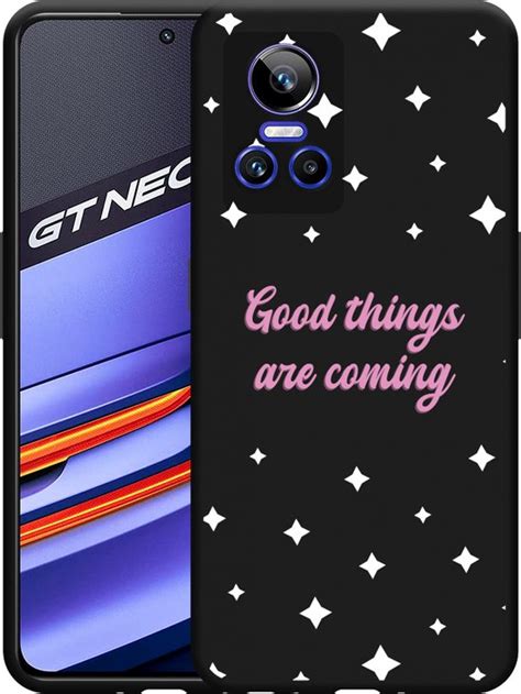 Realme GT Neo 3 Hoesje Zwart Good Things Are Coming Designed By Cazy