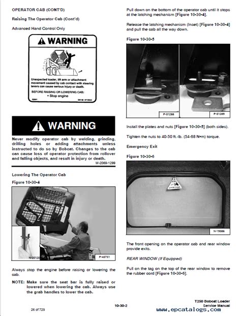 Bobcat T250 Turbo T250 Turbo Hf Loader Service Manual Pdf