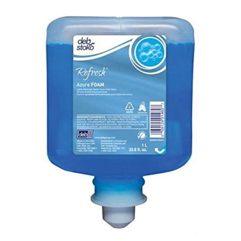 Deb Stoko Refresh Azure Foam Hand Wash Soap Dispenser Refill 1 Liter