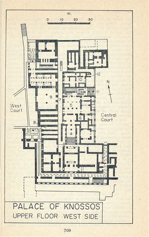 1967 Knossos Greece Vintage Map Etsy
