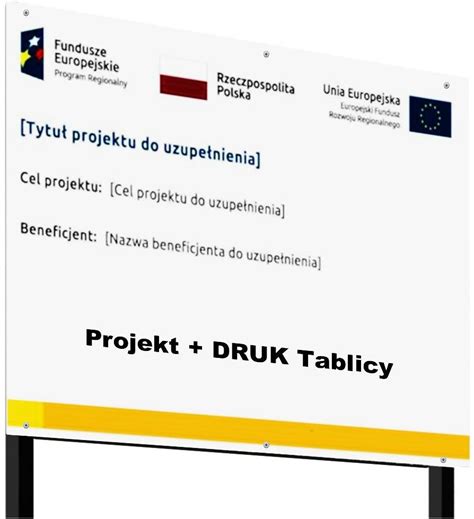 Tablica Unijna Rządowa Informacyjna 120x80 cm Ceny i opinie Ceneo pl