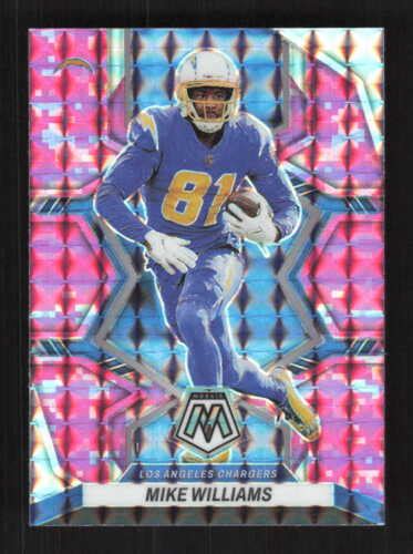 Mike Williams 2022 Panini Mosaic Mosaic Camo Pink Los Angeles Chargers