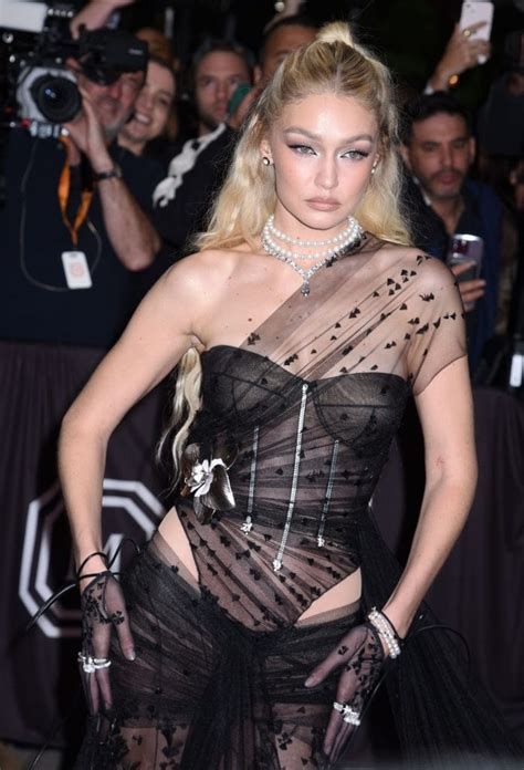 Gigi Hadid Elevates Naked Dress Trend In Sheer Givenchy Gown At Met Gala