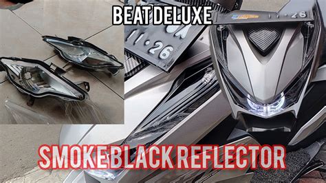 MODIF LAMPU SEIN BEAT DELUXE BLACK DOF REFLEKTOR Modifikasi