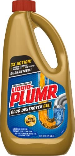 Liquid Plumr Pro Strength Clog Destroyer Gel With Pipeguard Liquid