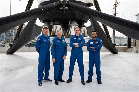 The Four Spacex Crew 6 Members Pose For A Portrait Flickr