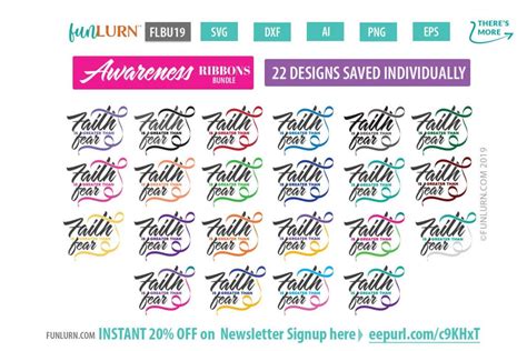 Awareness Ribbons Bundle Funlurn
