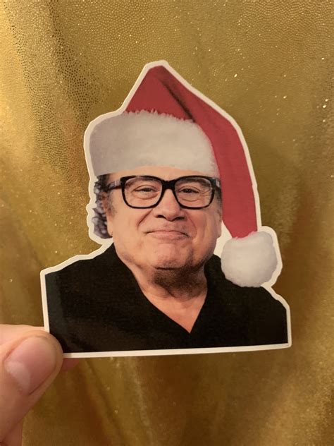 Danny Devito Christmas waterproof vinyl sticker | Etsy