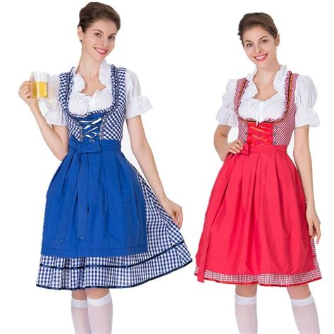 Tradicional Oktoberfest Dirndl Vestido Feminino Tamanho S 3xl Beer Maid