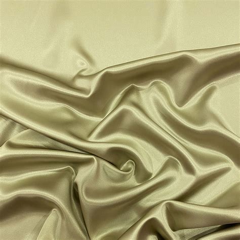 Sage Green Satin Fabric 100 Silk — Tissus En Ligne
