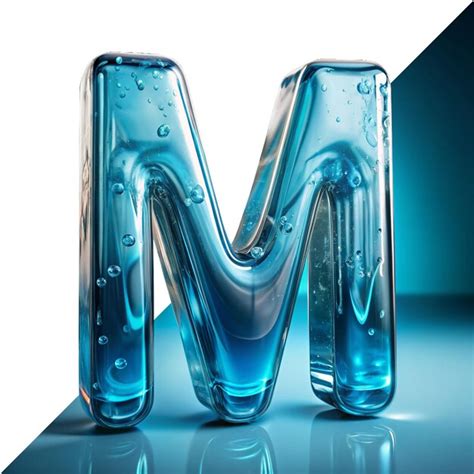 Premium Psd M Letter Liquid 3d Font Png