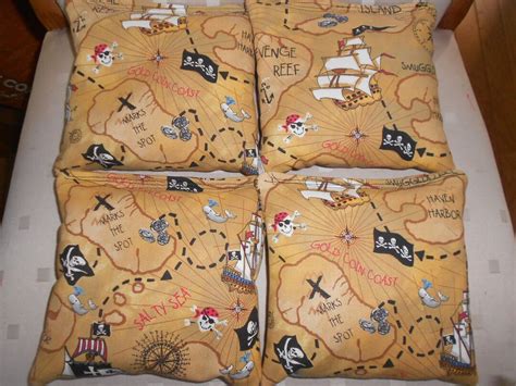 Set of 4 Pirates Corn Hole Bags - Etsy