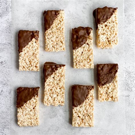 Chocolate Dipped Rice Krispie Treats - SALTED sweets