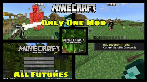 Minecraft Java Edition Only One Mod Minecraft Pocket Edition To Java