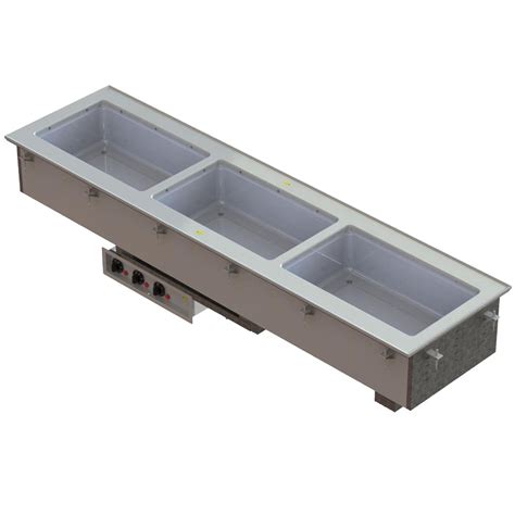 Vollrath Modular Drop In Two Compartment Short Side Hot Food Well With Thermostatic