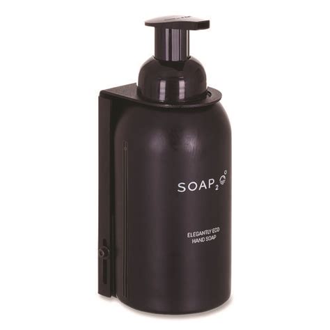 Eco Glass Bottle Soap Dispenser 350 Ml Black