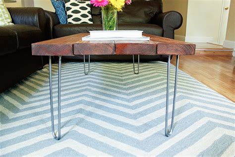 delighted to be » DIY Hairpin Legs Coffee Table