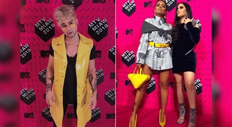 Mtv Miaw 2018 Los Looks Más Extravagantes De Famosos “youtubers” En La