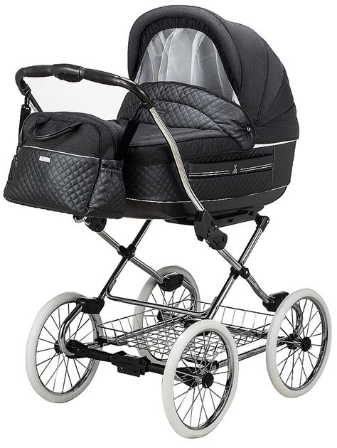 Коляска 2 в 1 классическая Roan Marita Prestige (14" белые колеса: 10 ...