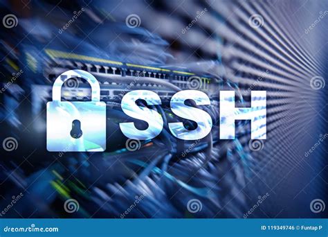 SSH Secure Shell Network Internet Connection Server Room On