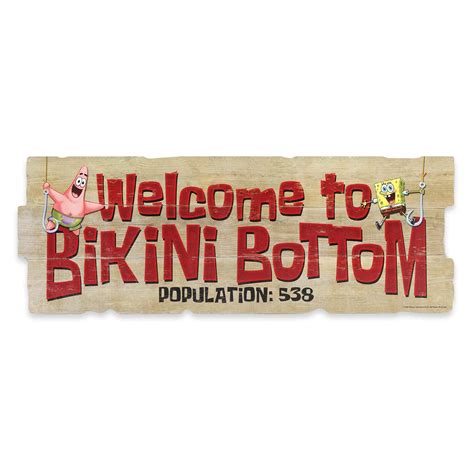 Bikini Bottom Sign Spongebob