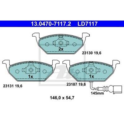 Bremsbelagsatz Scheibenbremse Ate Ate Ceramic F R Seat