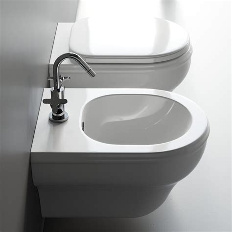 Azzurra Ceramica Charme Wall Hung WC And Bidet 347716 3D Model