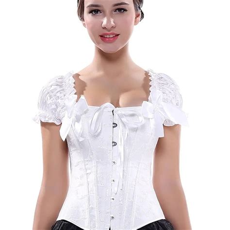 Caudatus Sexy Corsets For Women Steel Boned Bustier Corset Bridal Wedding Lace Jacquard Brocade