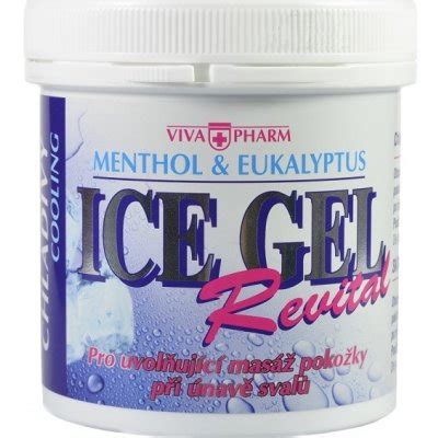 Vivapharm Ice gél Revital Menthol a Eukalyptus 250 ml od 2 96