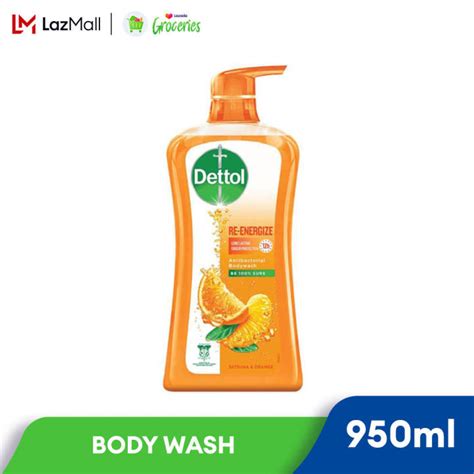 Dettol Shower Gel Antibacterial Body Wash 950ml Re Energise Lazada