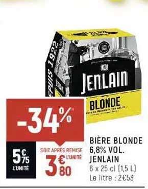 Promo Bi Re Blonde Jenlain Chez Spar Icatalogue Fr