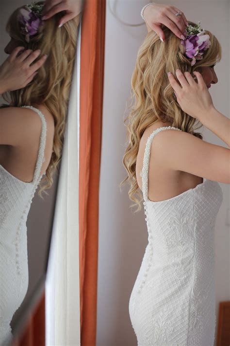 Image Libre Blonde Coiffure La Mari E Posant Miroir Joli Cheveux Attrayant Mod Le Mode