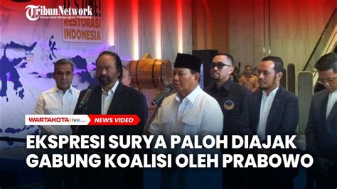 Sambangi Nasdem Tower Prabowo Akui Selalu Ajak Surya Paloh Bergabung