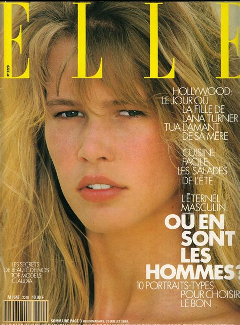 Claudia Schiffer Photography By Gilles Bensimon For Elle Magazine