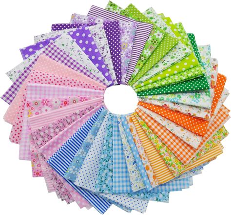 35pcs Tela Patchwork De Algodón Patrón Floral 25 Cm X 25 Cm Paquete De