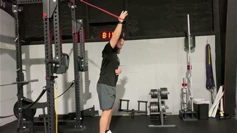 Band Assisted Overhead Reach Shoulder Flexion Youtube