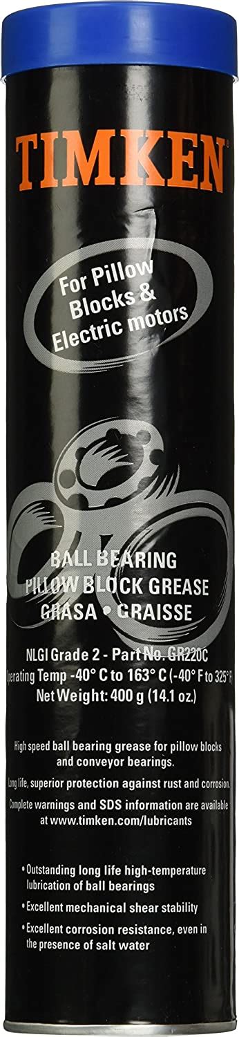 Amazon.com: Timken GR220C Ball Bearing Pillow Block Grease (14oz ...